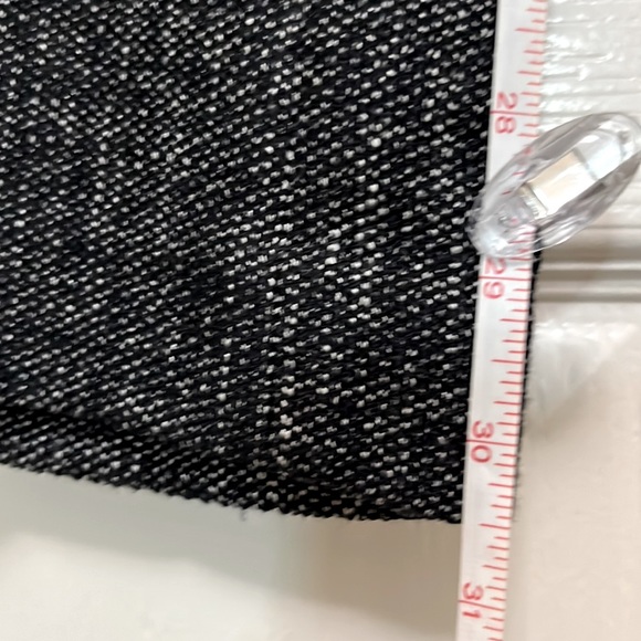 NWOT Express columnist 2R textured tweed looking material black & light grey. - Picture 6 of 12
